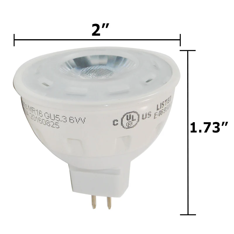 High Quality 6W 4000K GU5.3 base 400 LM Flood 35 MR16 LED Bulb - Image 2