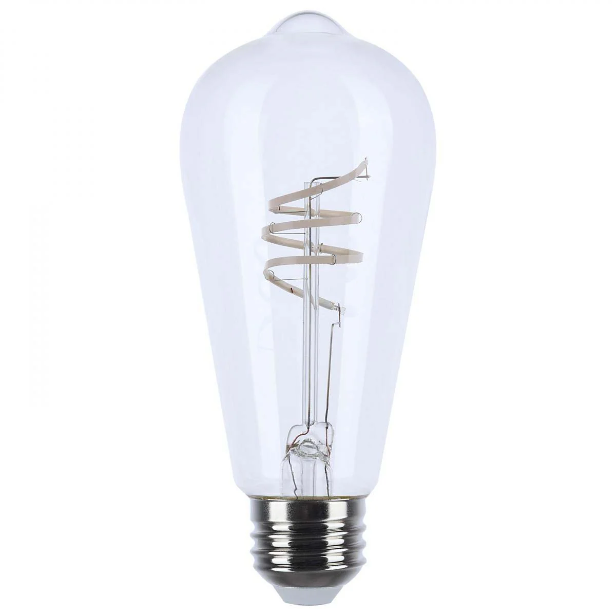 6w ST19 LED Reminiscent Flex Gray Coil Filament E26 Base 2700K CCT Clear 120v