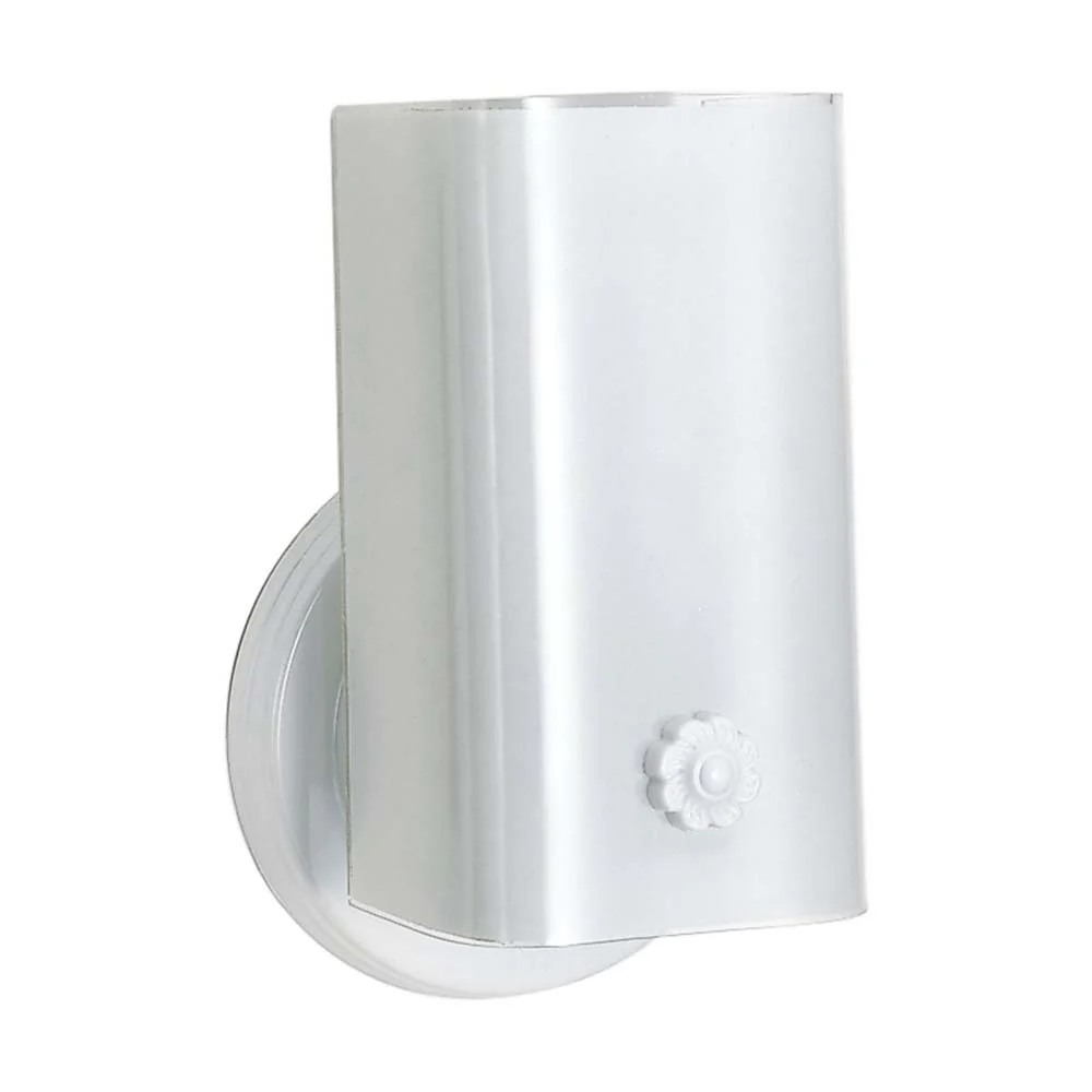 1 Light - 7" - Vanity - w/White "U" Channel Glass