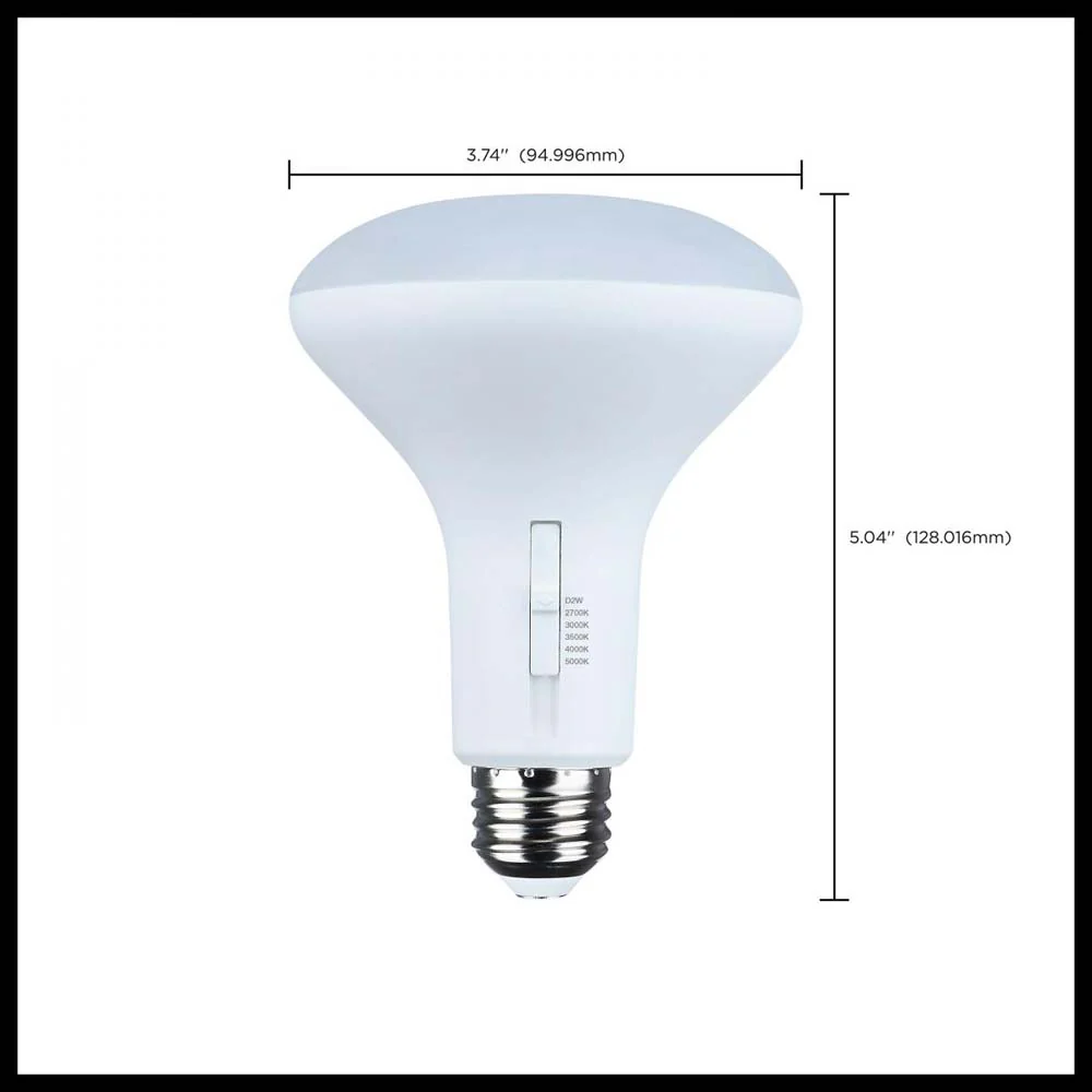 7w BR30 LED Reflector Bulb CCT Selectable Warm White to Natural Light 120v - Image 4