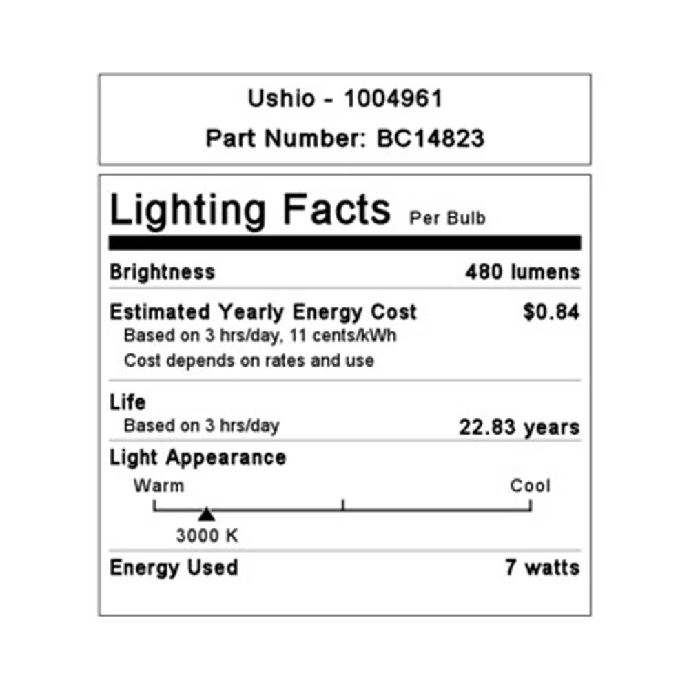 8Pk - Ushio 7w Uphoria PRO Gold LED MR16 FL36 GU5.3 Base WW 3000k Reflector Bulb - Image 3