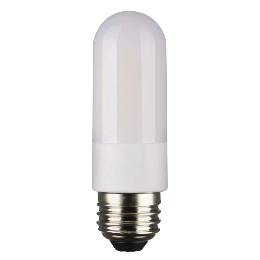 8W 120v T10 LED Frosted E26 3000K High Lumen Tubular Bulb Carded - 60w equiv