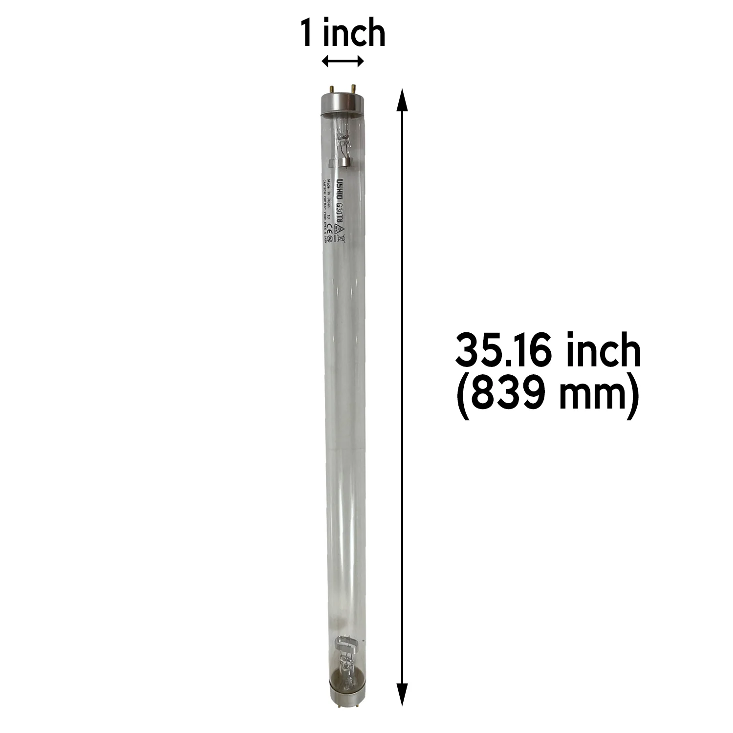 American Ultraviolet SM-30-H Germicidal UV Replacement bulb - Ushio OEM bulb - Image 2
