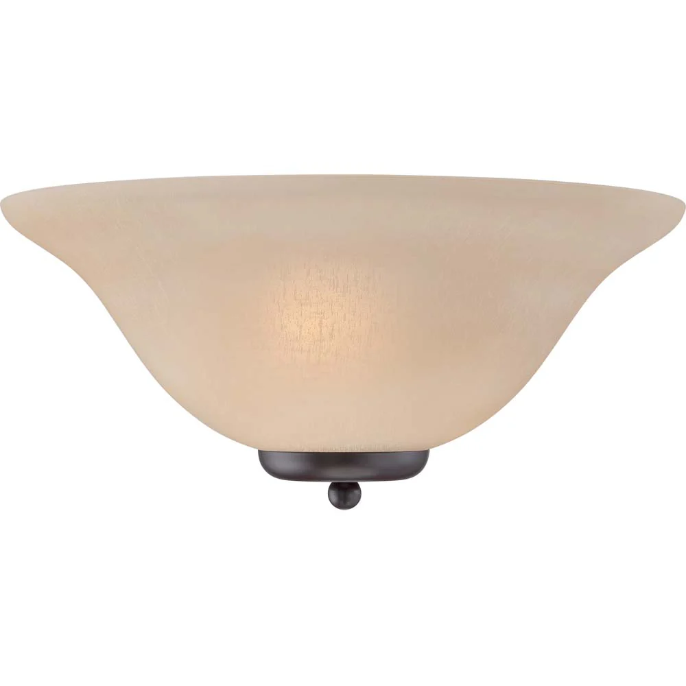Ballerina 1-Light Wall Sconce Light Fixture in Mahogany Bronze Finish