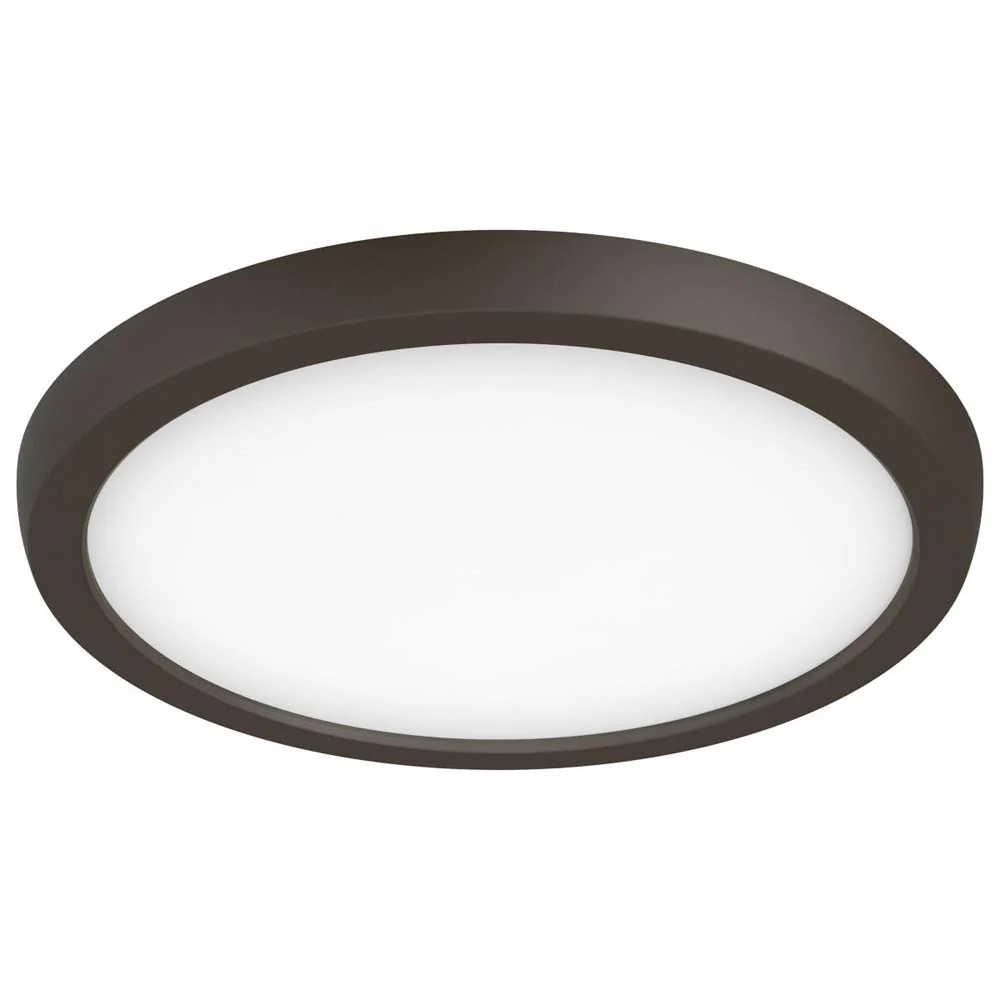 13w 9in. Round LED Flush Mount CCT Selectable with Bronze Finish