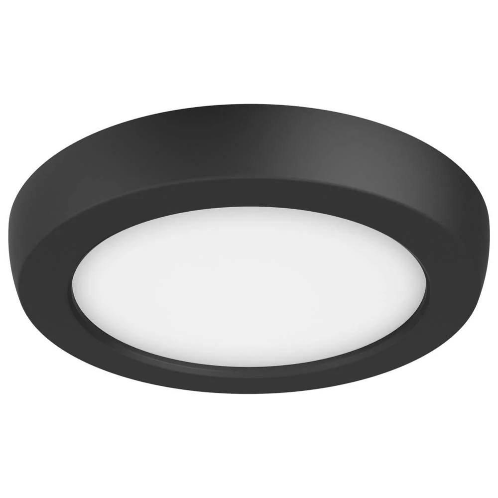 9w 5in.  Round LED Flush Mount CCT Selectable with Black Finish