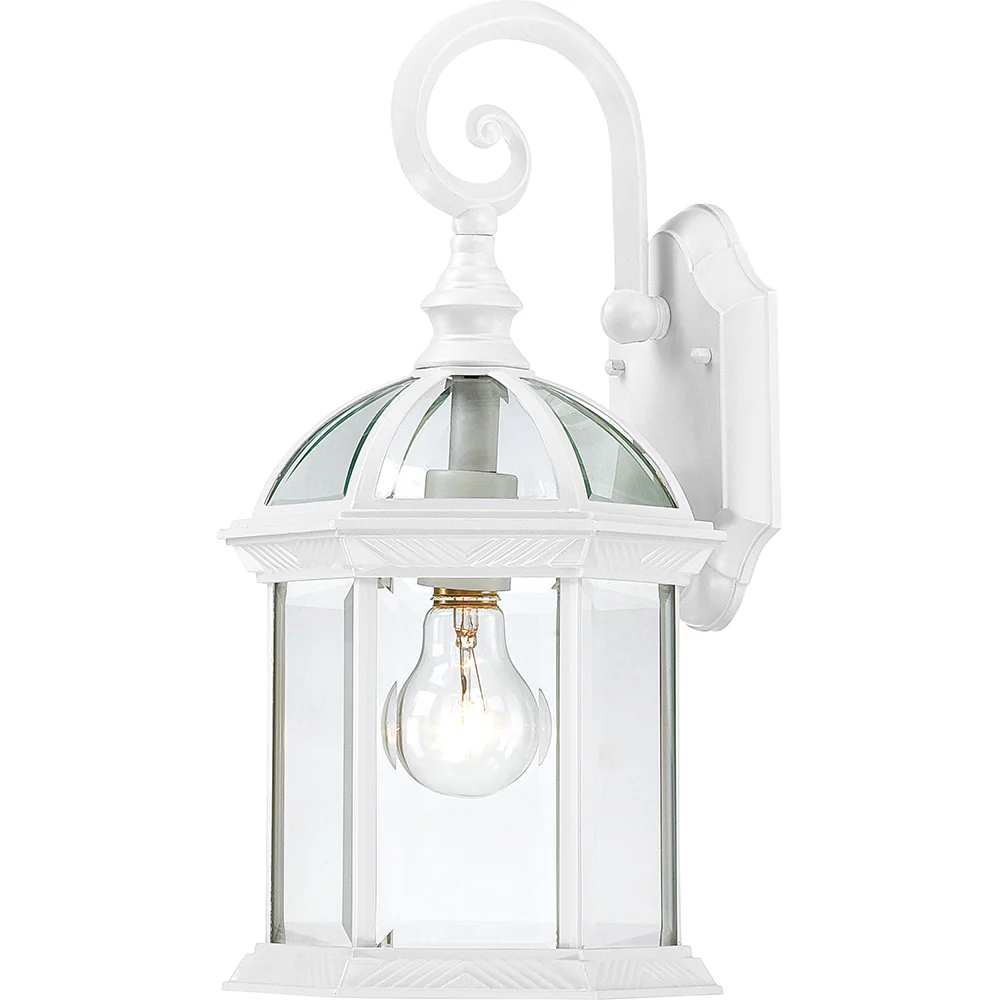 Boxwood - 1 Light - 15" Outdoor Wall W/ Clear Seed Glass