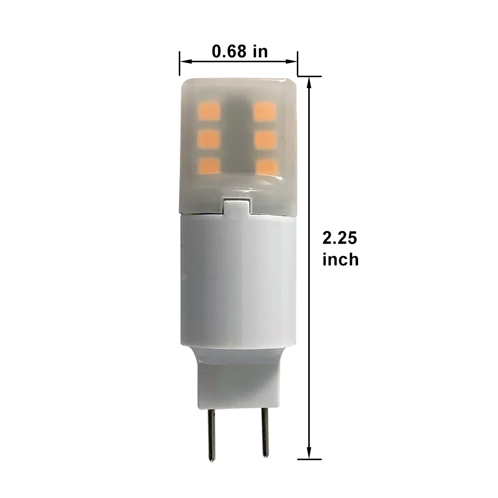 BulbAmerica 3w G8 LED 120v 2700k Warm White Light Bulb - 30w equivalent - Image 3