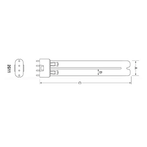 Calutech Air Purifier Hurricane II Germicidal UV Replacement bulb - Ushio OEM bulb - Image 2