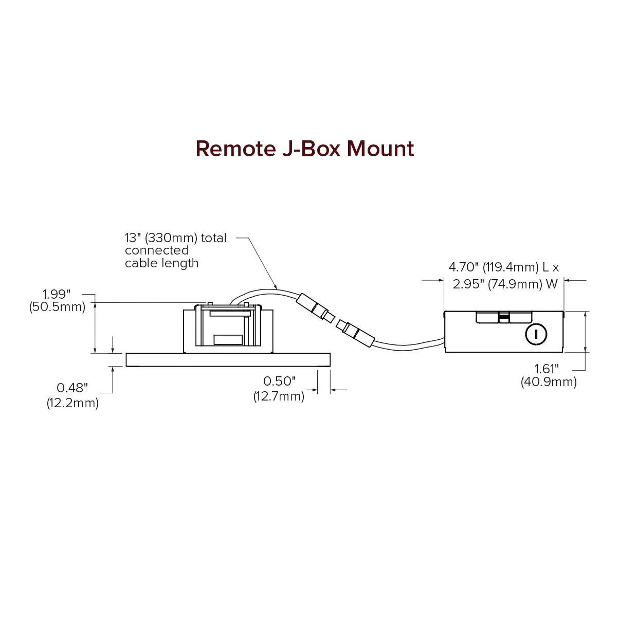 Current 8-in. Square LED Surface 1800LM CCT Select 90CRI Remote J-Box Mount - Image 4