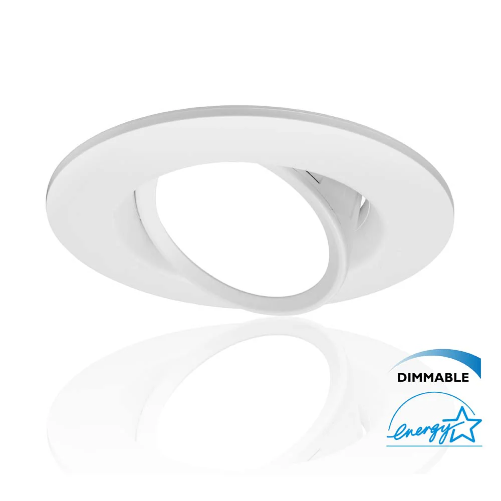 DCG Series 6 in. White Gimbal LED Recessed Downlight, 2700K