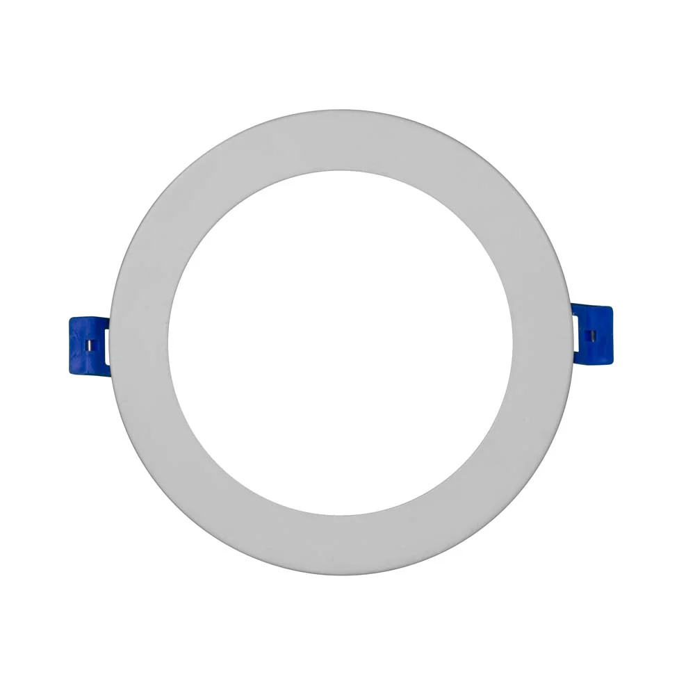 DLE6 Series 6 in. Round White Flat Panel LED Downlight in 2700K - Image 4