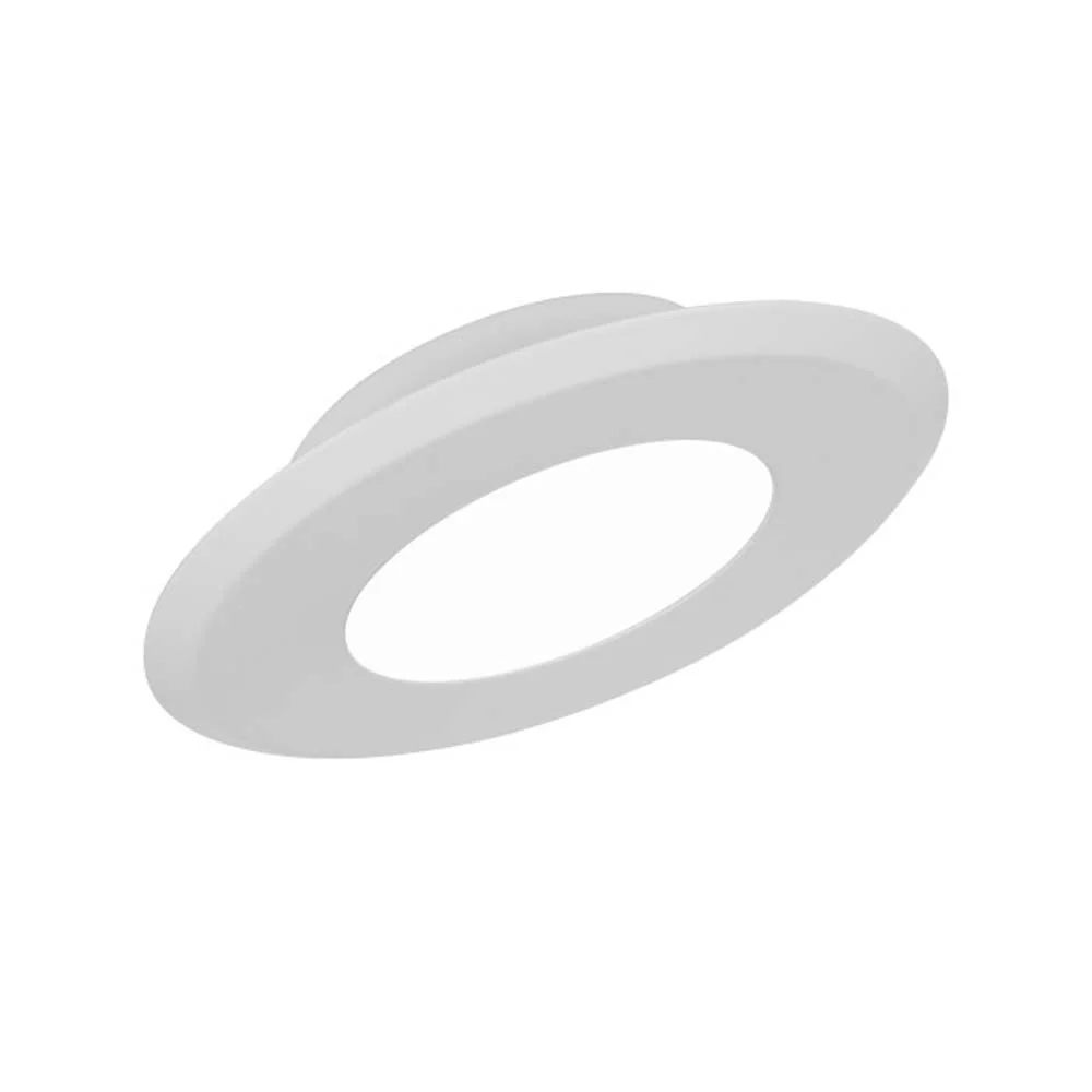 DLFv4 SureFit 5-inch Selectable LED Flush Mount Downlight with Round White Trim