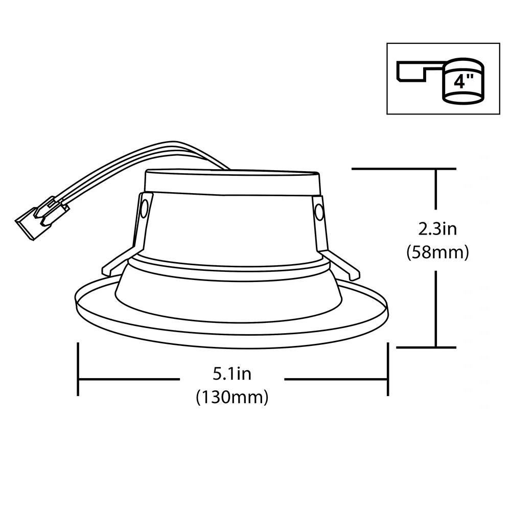 DLR4 (v5) 4-inch Oil-Rubbed Bronze Recessed LED Downlight, 4000K - Image 5