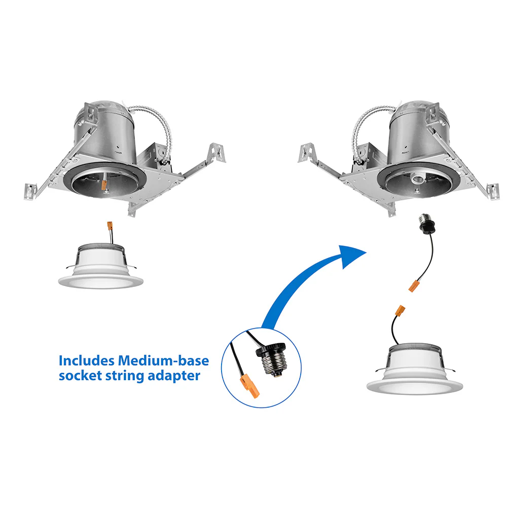 DLR4 (v5) 4-inch White Recessed LED Downlight, 4000K - Image 7