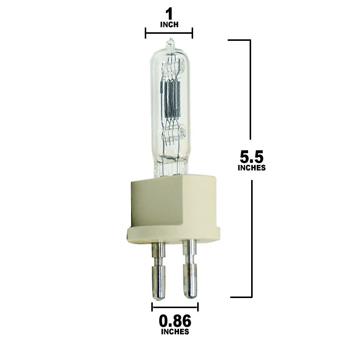 EGT 1000w 120v G22 3200k Halogen Bulb - 54664 Replacement Lamp - Image 2