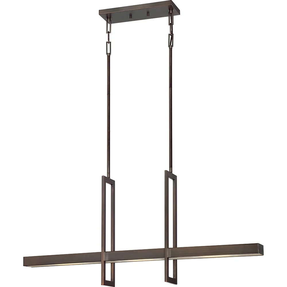 Frame - 3 Module Island LED Pendant w/ Frosted Glass
