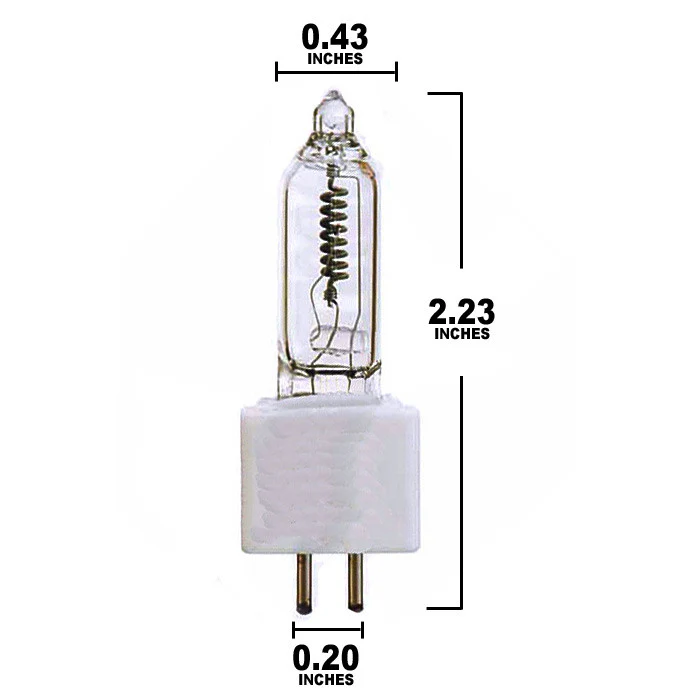 OSRAM FSH bulb 125w 120v G5.3 T3 Clear 3200k Halogen Light Bulb - Image 3