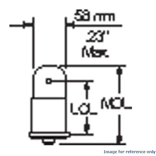 GE  387 - 1w/28v T1.75 Low Voltage Miniature Bulb - Image 4