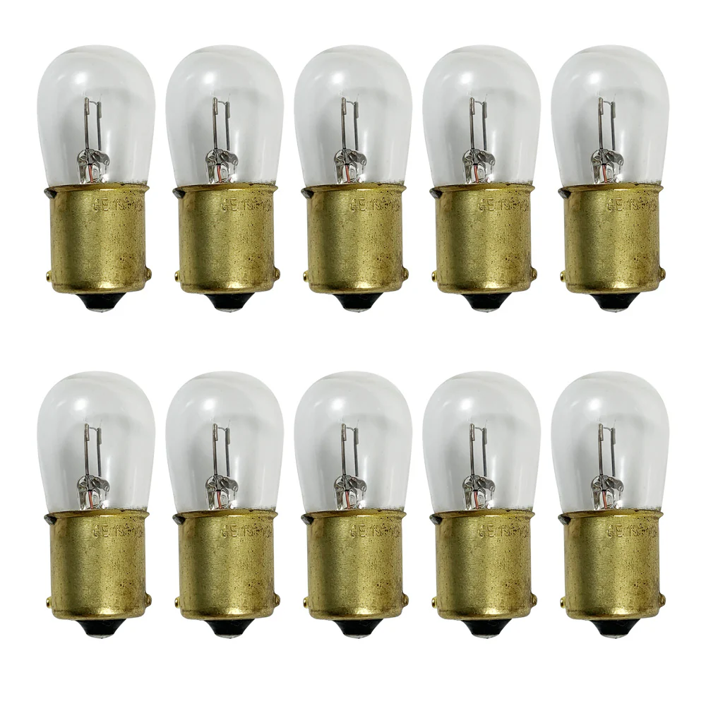 10pk - GE 1317 34265 3w 6v B6 BA15s Low Voltage Miniature Aircraft Aviation Bulb