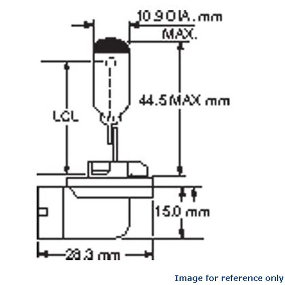 GE 881 - 27w 12.8v T3.25 PGJ13 Base Miniature Automotive Light Bulb Headlamp - Image 5