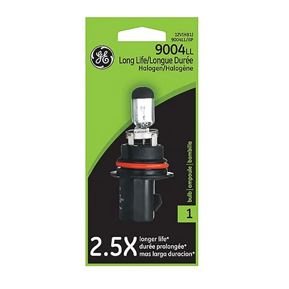 GE 9004 LL - Long Life 65w/45w 12.8v Halogen Headlight Automotive Replacement Bulb