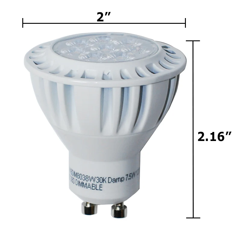 High Quality LED 7.5W GU10 MR16/PAR16 Warm White 650LM Flood Light Bulb - Image 3