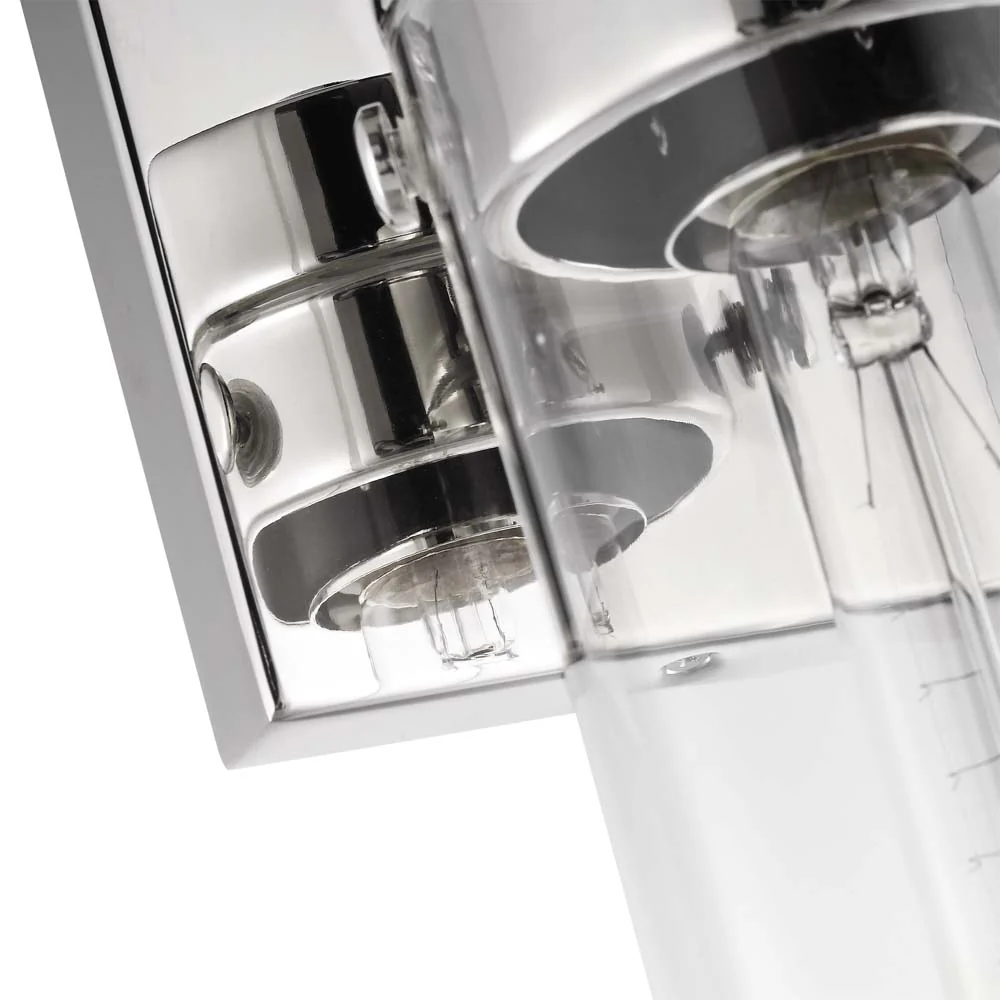 Intersection 3-Light Vanity Polished Nickel with Clear Glass - Image 4
