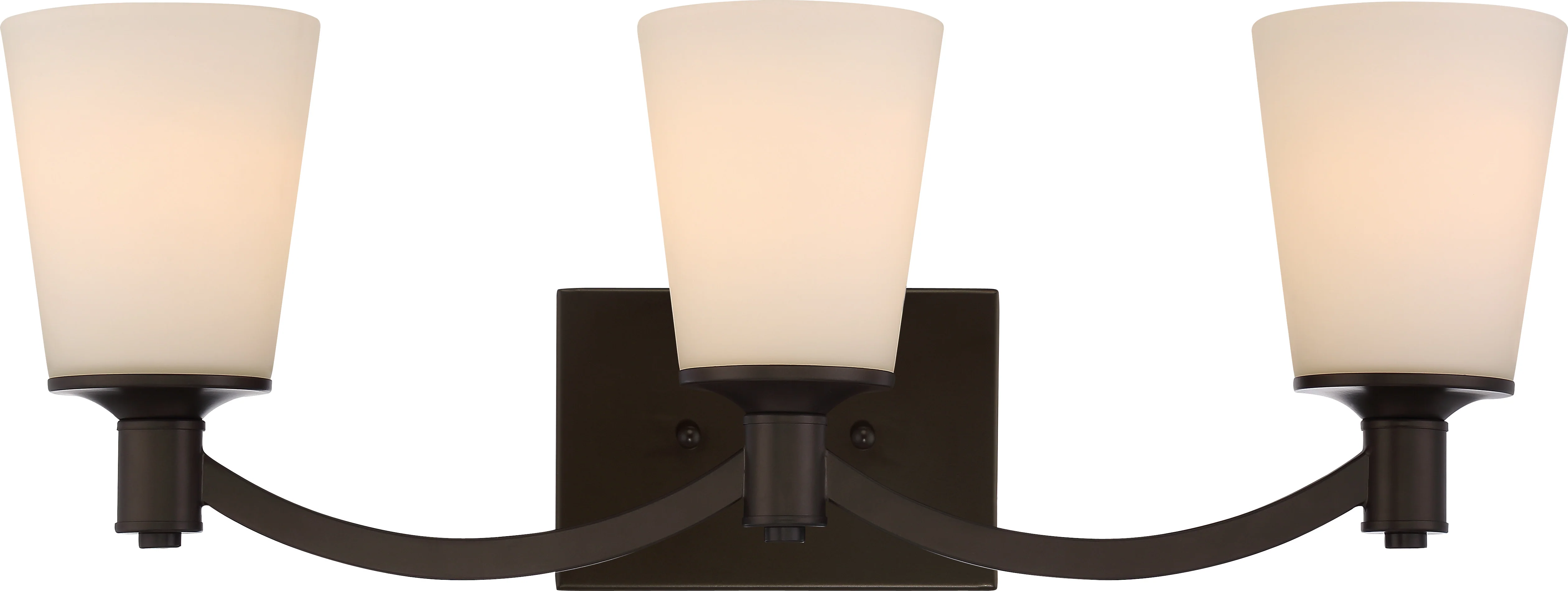 Laguna 3-Light Wall Mounted Vanity & Wall Light Fixture in Forest Bronze Finish