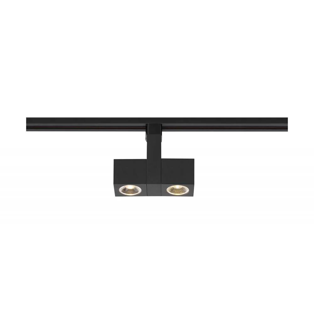 LED 24w Track Head Dual Square Black 36 deg. Beam Angle 120v - Image 2
