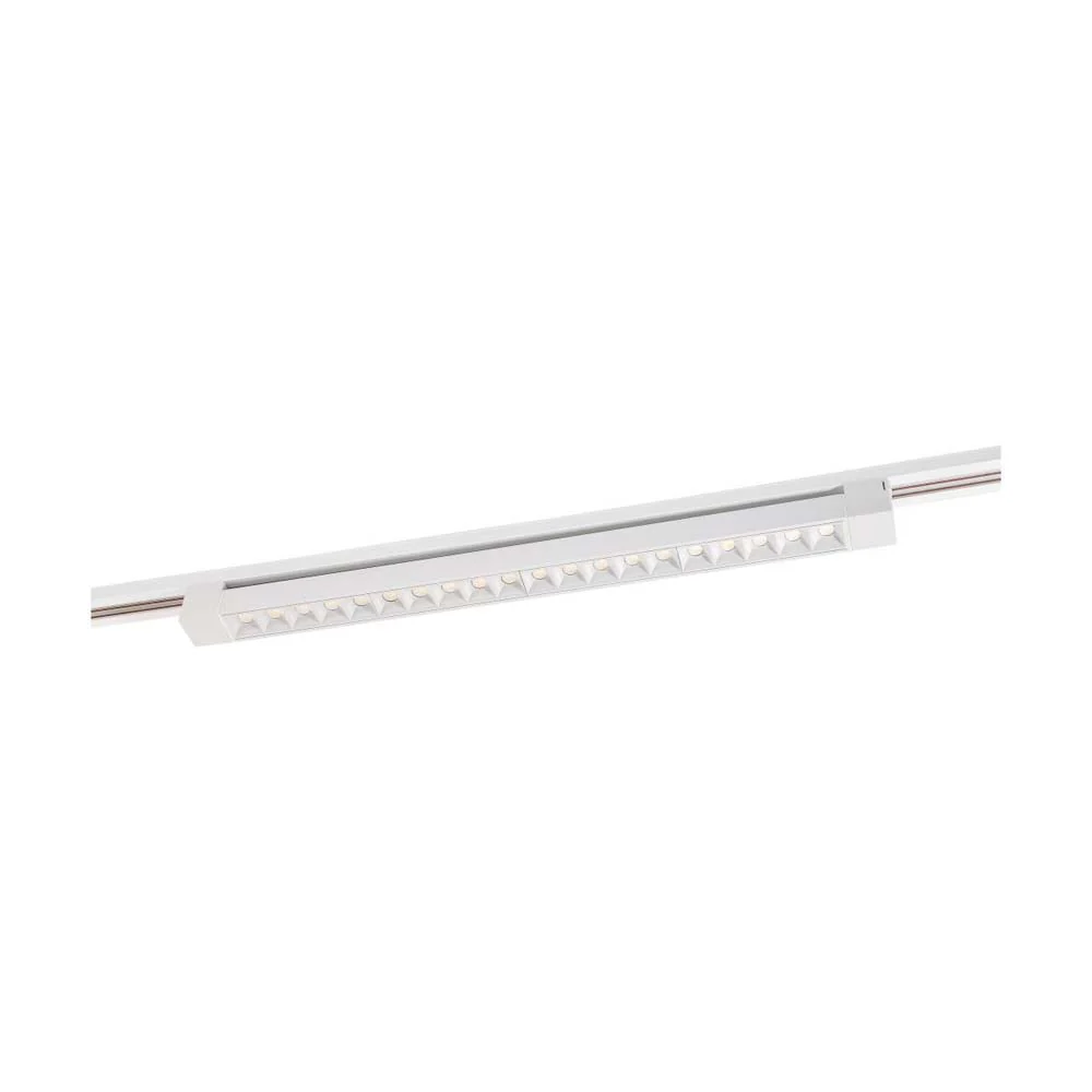 LED 2FT Track Light Bar White Finish 30 deg. Beam Angle 120v