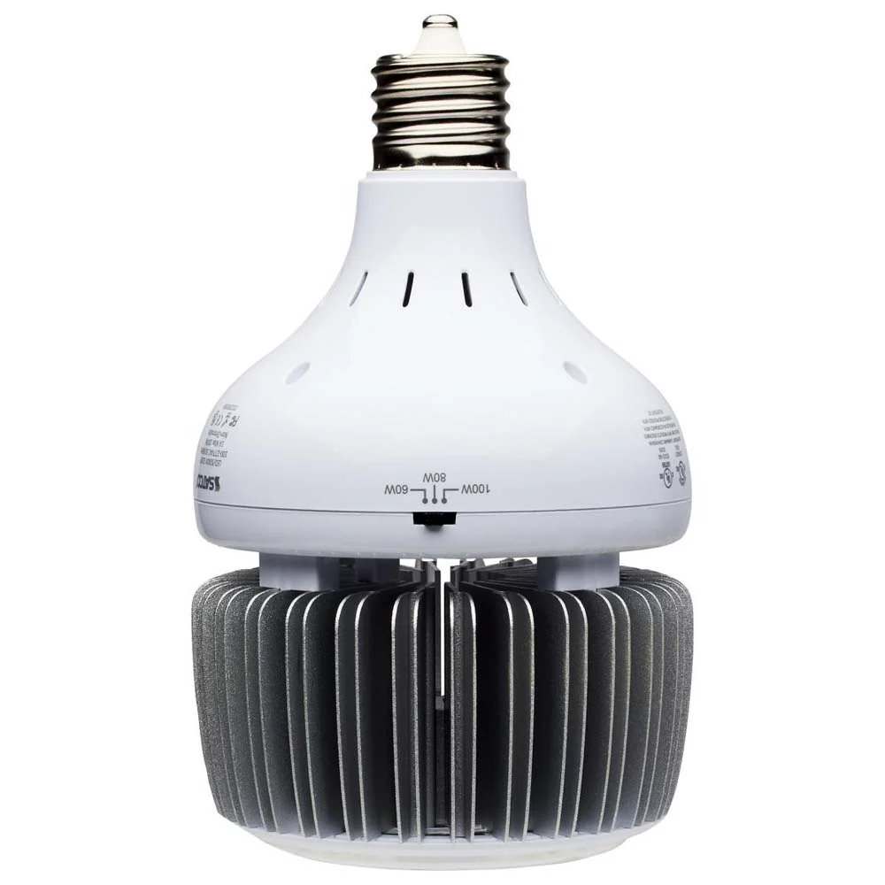 LED Hi-Bay 60W/80W/100W Selectable Wattage Mogul Extended 4000K 100V-277V