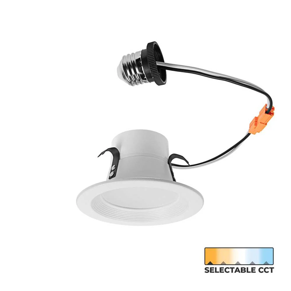 4-in LED Retrofit Downlight CCT Select Round Fixture