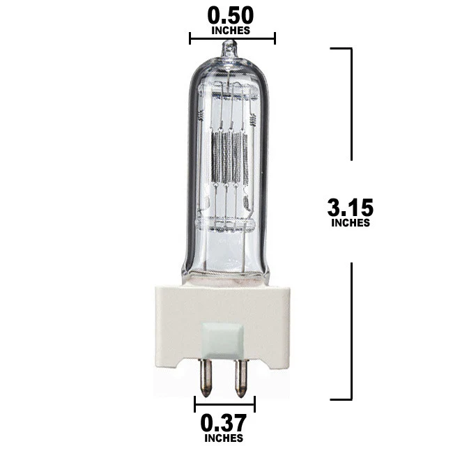 Litewate Fresnels FKW Type 4821 300W Tweenie Solarspot GY9.5 Replacement Lamp - Image 2