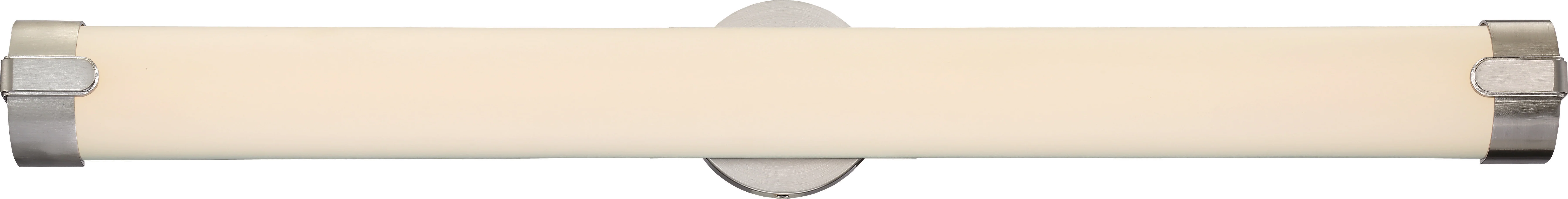Nuvo Loop 1-Light 36" LED Double Wall Sconce Vanity Light in Brushed Nickel
