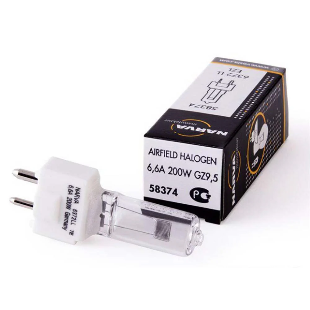 Narva 58374 EZL 6372 LL 6.6A 200W GZ9.5 Base Airfield Bulb