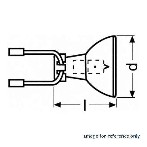 NARVA Air-H 6146 - 45w 6.6A MR16 Female Round Connector Airfield Bulb - Image 3