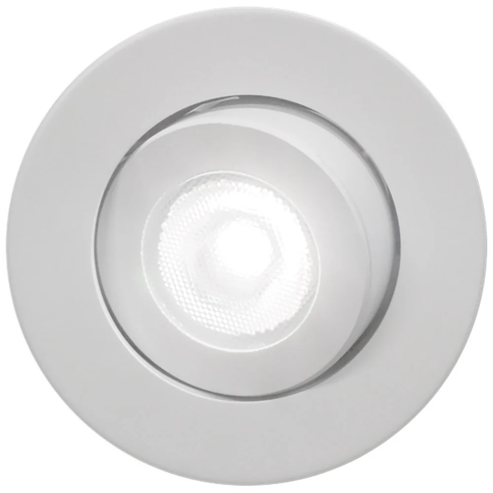 NICOR 2 in. LED Gimbal Downlight 2700 Warm White 662Lm with White Trim