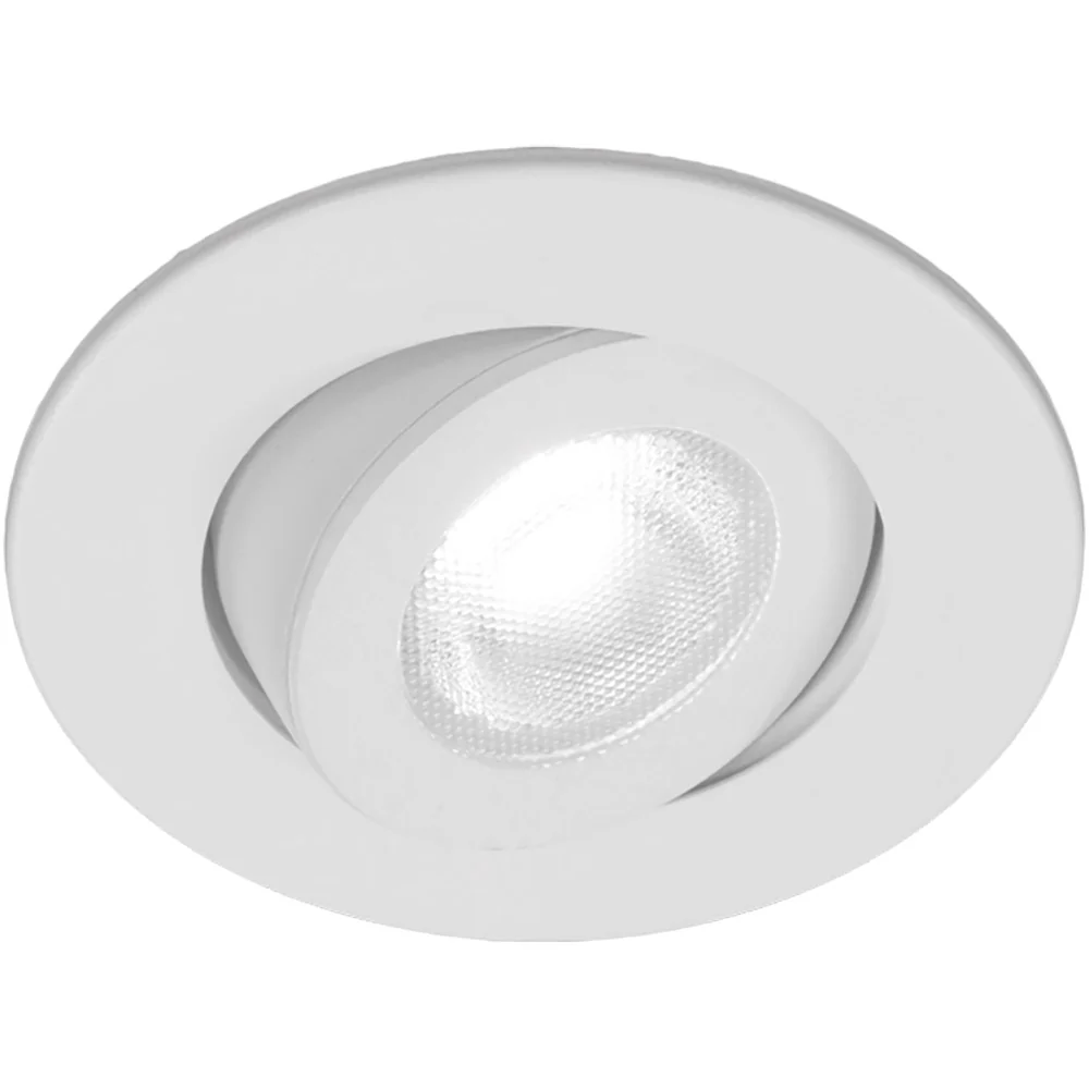 NICOR 2 in. LED Gimbal Downlight 3000 Soft White 700Lm with White Trim - Image 2