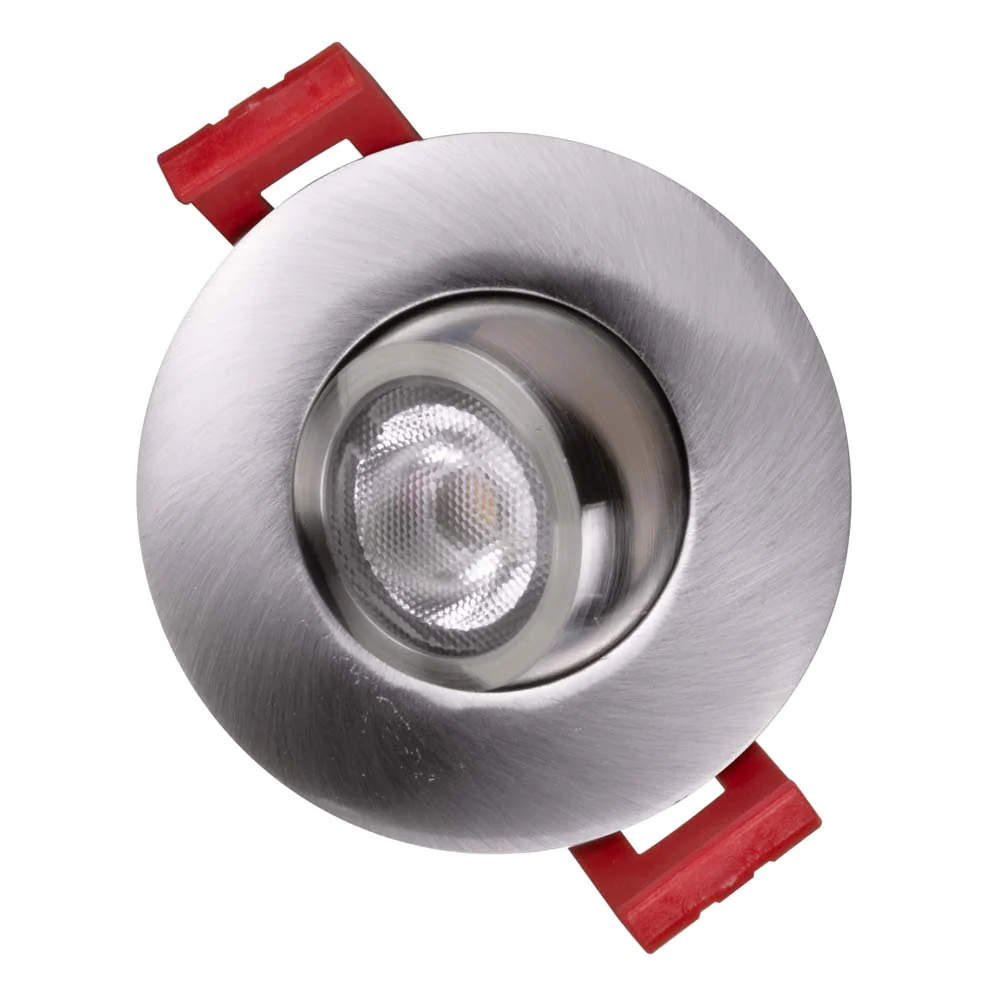 NICOR 2-inch LED Gimbal Recessed Downlight in Nickel, 2700K - Image 7