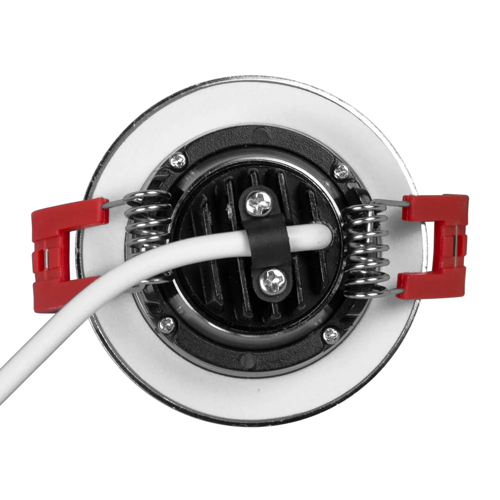 NICOR 2-inch LED Gimbal Recessed Downlight in Nickel, 4000K - Image 6