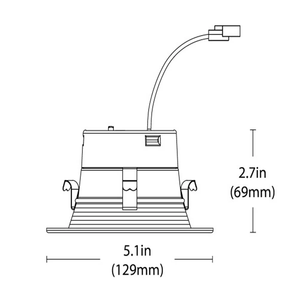 Nicor 4-in Black 3000K Recessed LED Downlight with Baffle - Image 2