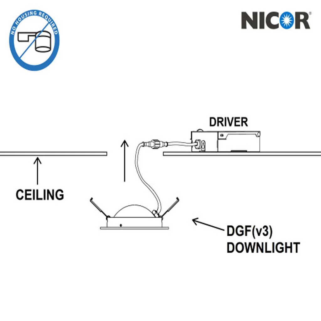 Nicor 4-in Oil-Rubbed Bronze Selectable Canless Gimbal LED Recessed Downlight - Image 3