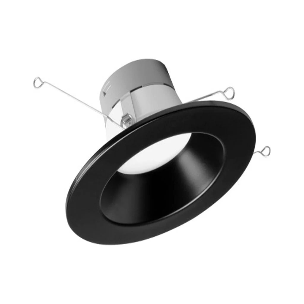 Nicor 5/6-in Black 3000K Recessed LED Downlight