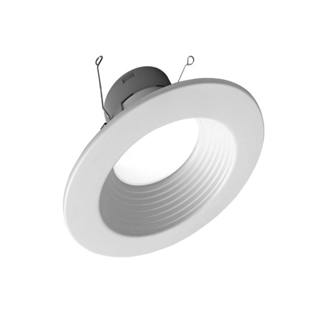 Nicor 5/6-in White 3000K Recessed LED Downlight with Baffle