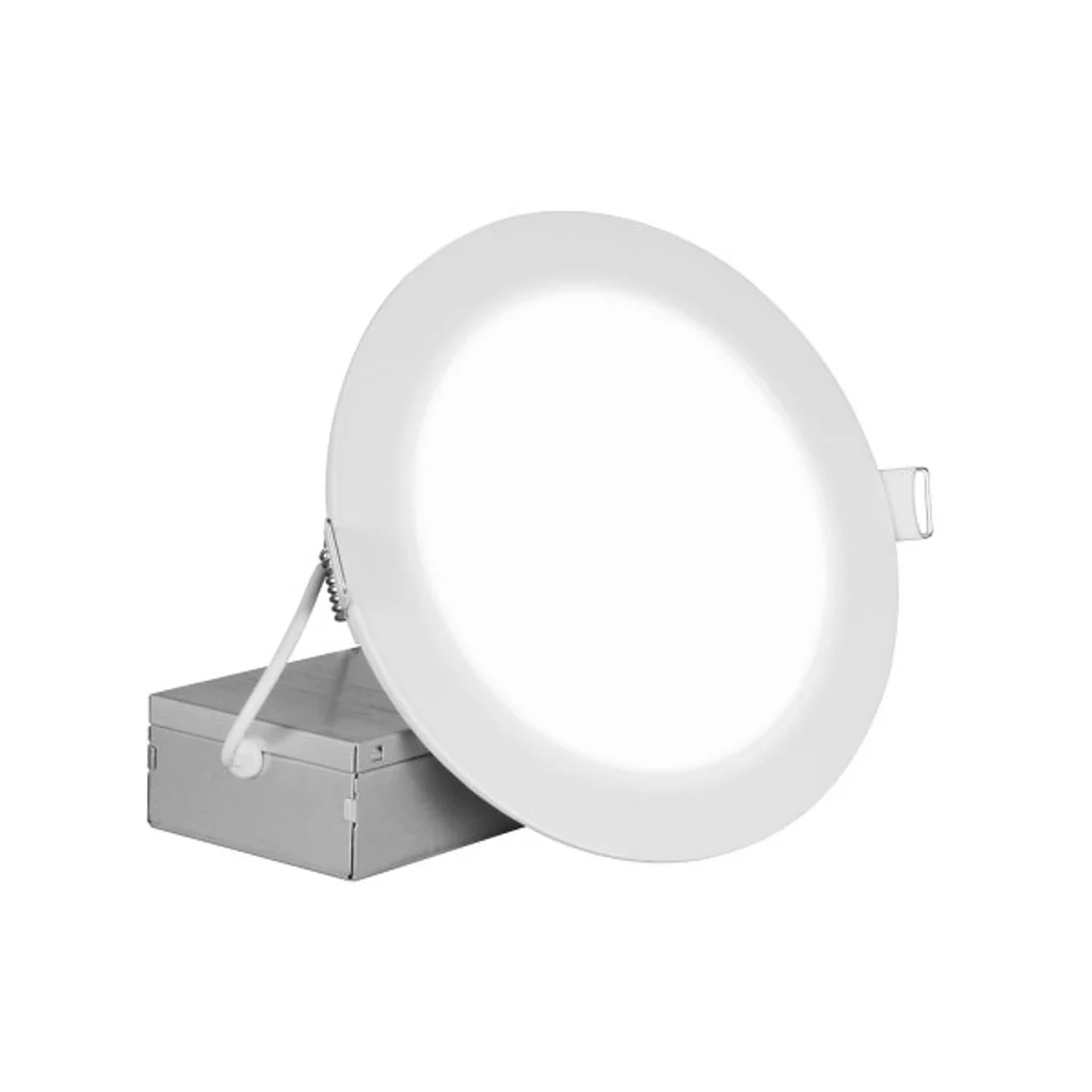 Nicor 8-in Round White Canless 5000K LED Downlight
