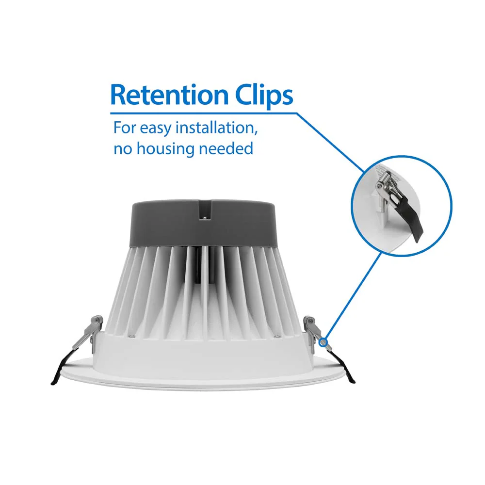 Nicor CLR-Select 8-inch White H/O Commercial Canless LED Downlight Kit - Image 4