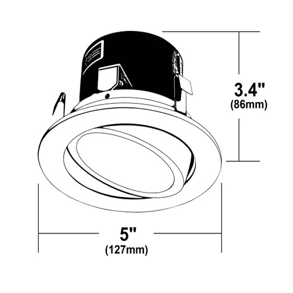 Nicor DLG4 Series 4-in Oil-Rubbed Bronze LED 3000K Gimbal Downlight - Image 2