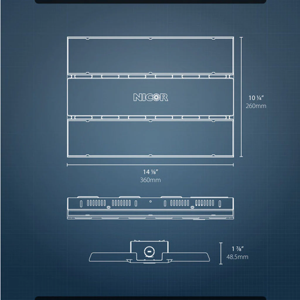 Nicor HML1 130w Linear LED 5000K High Bay - Image 2