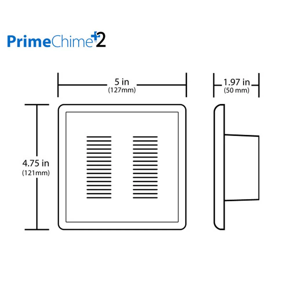 Nicor PrimeChime Plus 2 - Doorbell Chime Kit with Polished Brass Button - Image 2